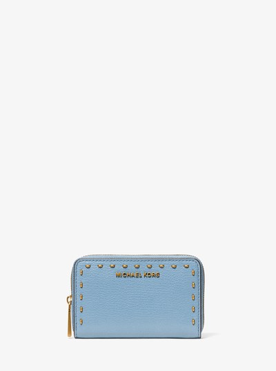 Small Studded Leather Wallet in CHAMBRAY | Michael Kors