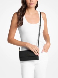 Jet Set Small Pebbled Leather Smartphone Crossbody Bag