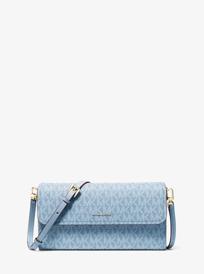 Jet Set Small Signature Logo Convertible Crossbody Bag in CHAMBRAY | Michael Kors