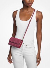 Petit sac &agrave; bandouli&egrave;re convertible Jet Set &agrave; logo Signature
