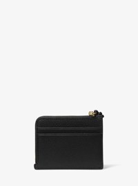 Petite pochette-bracelet avec &eacute;tui pour cartes Jet Set en cuir grain&eacute;