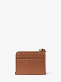 Petite pochette-bracelet avec &eacute;tui pour cartes Jet Set en cuir grain&eacute;