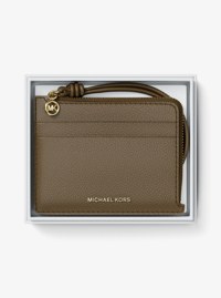 Bolso pulsera Jet Set peque&ntilde;o de piel granulada con tarjetero