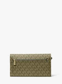 Jet Set Medium Signature Logo Convertible Wristlet