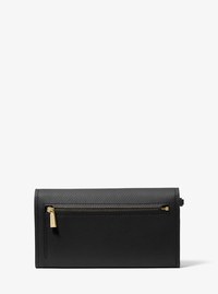 Pochette-bracelet pour t&eacute;l&eacute;phone intelligent Jet Set de taille moyenne en cuir grain&eacute;