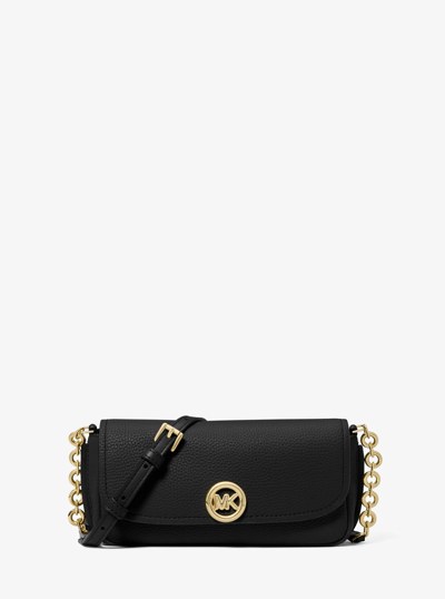 Nolita Small Pebbled Leather Crossbody Bag in BLACK | Michael Kors