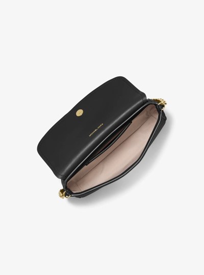 Nolita Small Pebbled Leather Crossbody Bag in BLACK | Michael Kors