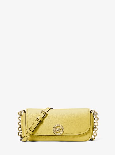 Bandolera Nolita peque&ntilde;a de piel granulada in LIM&Oacute;N | Michael Kors
