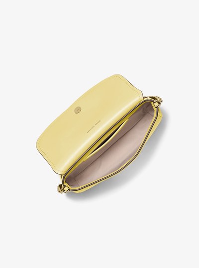 Bandolera Nolita peque&ntilde;a de piel granulada in LIM&Oacute;N | Michael Kors