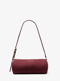 Bolso pochette Izzy peque&ntilde;o cil&iacute;ndrico de piel granulada