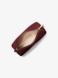 Bolso pochette Izzy peque&ntilde;o cil&iacute;ndrico de piel granulada