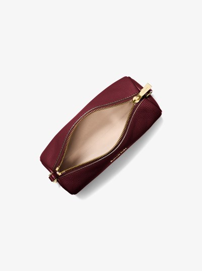 Bolso pochette Izzy peque&ntilde;o cil&iacute;ndrico de piel granulada in ROJO INTENSO | Michael Kors