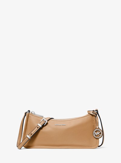 Zadie Small Nylon Crossbody Bag in PEANUT | Michael Kors
