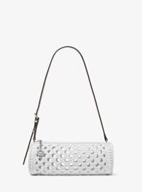 Izzy Small Crocheted Barrel Pochette