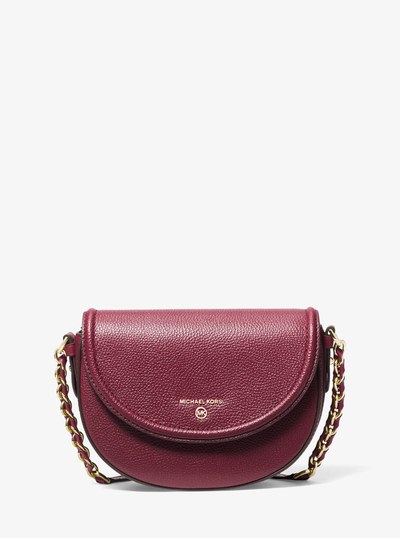 Jet Set Medium Pebbled Leather Half Dome Crossbody