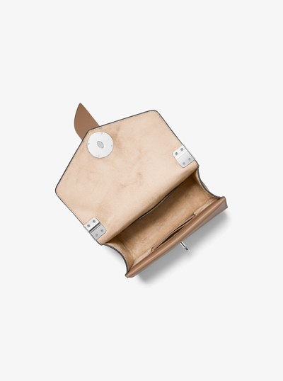 Greenwich Small Saffiano Leather Crossbody Bag in DRIFTWOOD | Michael Kors