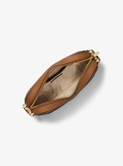 Maeve Large Logo Crossbody Bag in BRN/ACORN | Michael Kors