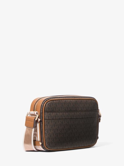 Maeve Large Logo Crossbody Bag in BRN/ACORN | Michael Kors