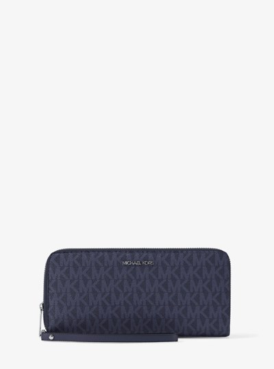 Portefeuille Continental &agrave; grand logo in DRESS BLUES | Michael Kors