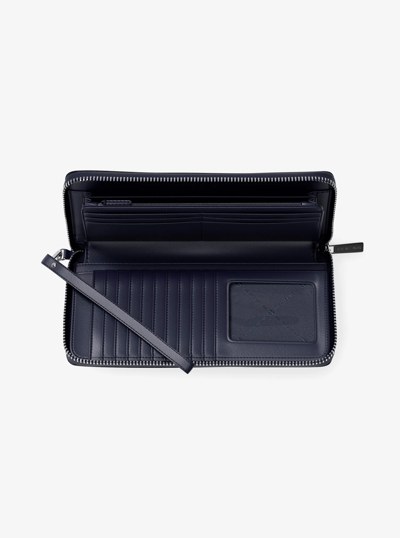 Portefeuille Continental &agrave; grand logo in DRESS BLUES | Michael Kors