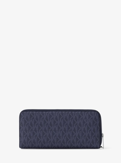 Portefeuille Continental &agrave; grand logo in DRESS BLUES | Michael Kors