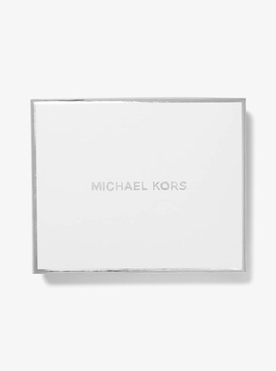 Colby Small Leather Tri-Fold Wallet in BLACK | Michael Kors