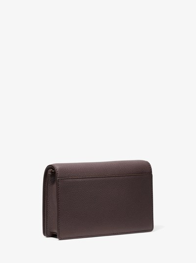 Jet Set Medium Pebbled Leather Crossbody Bag in CHOCOLATE | Michael Kors