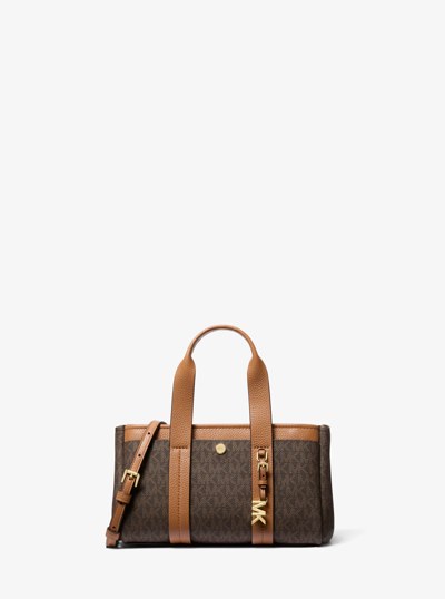 Romee Extra-Small Signature Logo Crossbody Bag in BRN/ACORN | Michael Kors