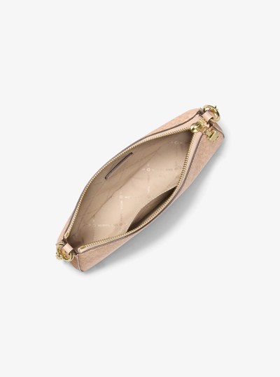 Empire Medium Signature Logo Chain-Link Pochette in BALLET | Michael Kors