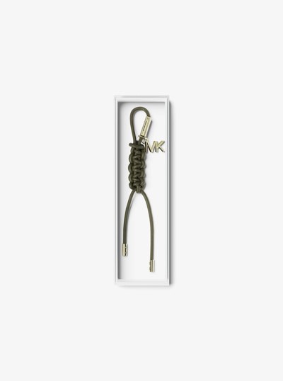 Gold-Tone and Braided Cord Bag Charm in IVY | Michael Kors