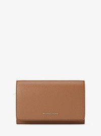 Jet Set Large Pebbled Leather Wallet