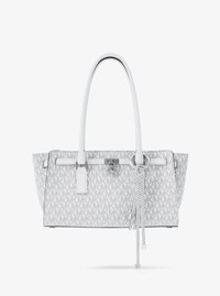 Silver-Tone and Speckled Cord Bag Charm