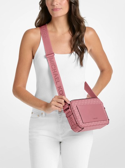 Bandolera Maeve grande con logotipo exclusivo in PALISANDRO | Michael Kors