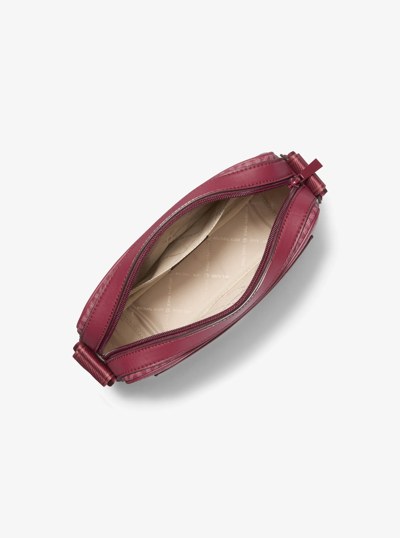 Maeve Large Signature Logo Crossbody Bag in MULBERRY | Michael Kors