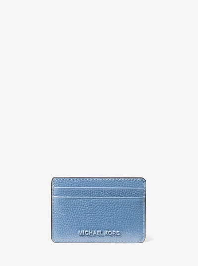 Jet Set Pebbled Leather Card Case