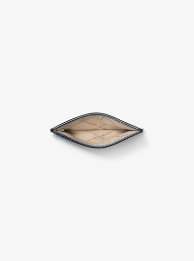 Jet Set Pebbled Leather Card Case