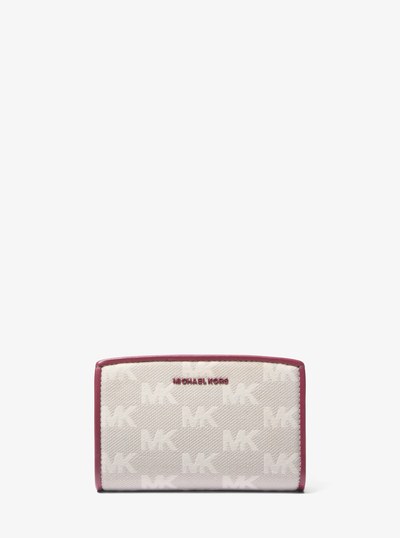 Bryant Medium Logo Jacquard Wallet in MULBERRY | Michael Kors