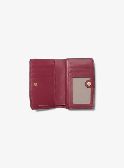 Bryant Medium Logo Jacquard Wallet in MULBERRY | Michael Kors