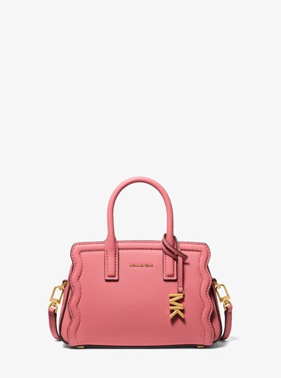 Laila Extra-Small Pebbled Leather Convertible Crossbody Bag in LT BRY SBT | Michael Kors