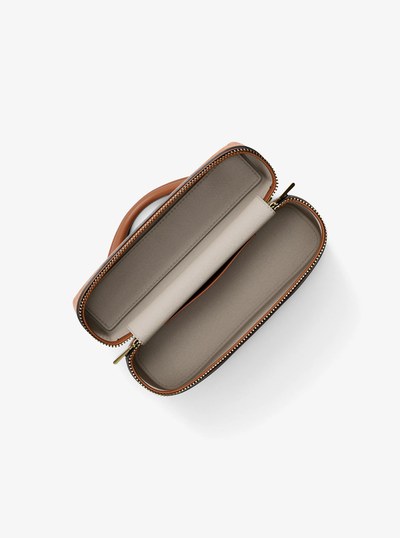 Jana Extra-Small Leather Convertible Crossbody Bag in LUGGAGE | Michael Kors
