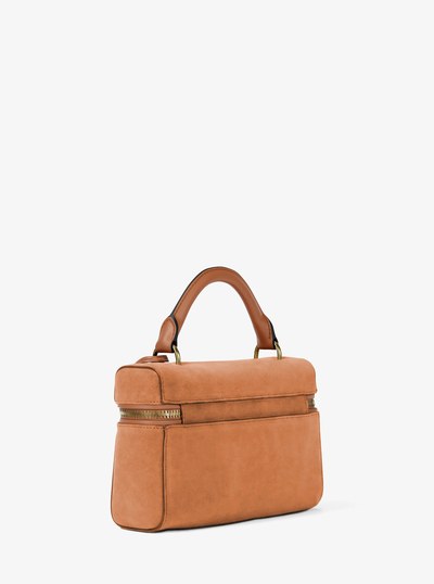 Jana Extra-Small Leather Convertible Crossbody Bag in LUGGAGE | Michael Kors