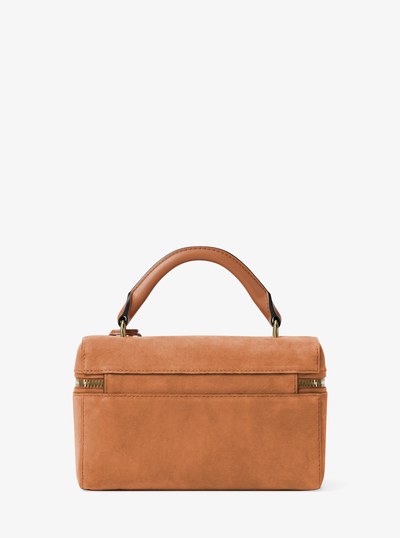 Jana Extra-Small Leather Convertible Crossbody Bag in LUGGAGE | Michael Kors