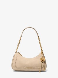 Bolso pochette Nolita mediano de piel granulada con cadena