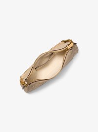 Bolso pochette Nolita mediano de piel granulada con cadena