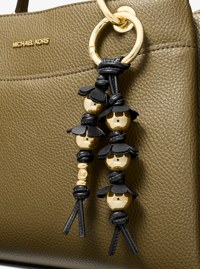 Embellished Floral Bag Charm