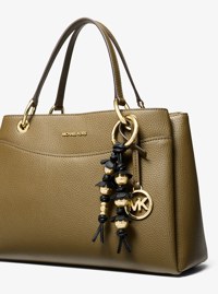 Embellished Floral Bag Charm