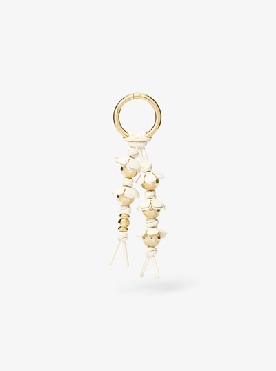 Embellished Floral Bag Charm in EGGSHELL | Michael Kors