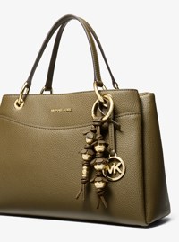Embellished Floral Bag Charm