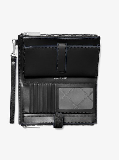 Adele Leather Smartphone Wallet in BLACK | Michael Kors