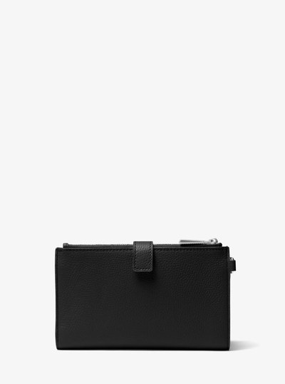 Adele Leather Smartphone Wallet in BLACK | Michael Kors